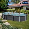 Gre piscina in composite ovale 664 cm x 386 cm x 124 cm