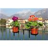 - Supporto per vaso singolo da balcone Ø 15 cm