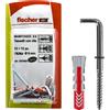 Fischer Tassello universale Fischer Duopower gancio Ø 6 mm 6 pz