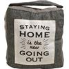 Fermaporta in tessuto con sabbia Staying Home - Going Out