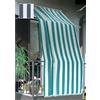 Tenda da sole a caduta verticale con anelli 145x300 cm blu rigato