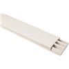 Canale battiscopa/cornice a 3 vie 78 mm x 22 mm bianco 2 m