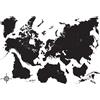 - Adesivo decorativo per parete Mappa Nera 47x67 cm