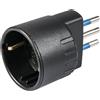 Altro Adattatore spina 10 A 2P+T e presa tedesca colore nero