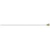 Astina per tenda Berlino a vite tonda 60/80 cm bianco/oro 2pz