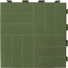 Piastrella da esterno in WPC Mixtile verde 40x40 cm