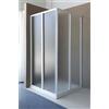 Box doccia angolo 4 ante scorrevole 78/89 cm bianco