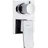 Idelco miscelatore doccia incasso con deviatore Virgola cromo