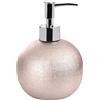 Dispenser sapone Glitter in ceramica rosa