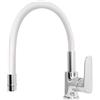Rubinetto cucina monocomando Torpedo canna alta bianco