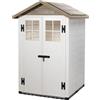 Casetta da giardino in PVC Tuscany Evo sp. 20 mm beige 1,97 m²