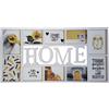 Cornice multifoto da parete Home bianca 10 posti