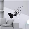 Adesivo decorativo per parete Butterfly Silhouette 2 fogli 31x31 cm