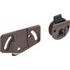Hettich Sistema di montaggio per anta di 12 kg plastica marrone Hettich SlideLine 55