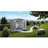 Biohort Casetta da giardino Biohort in metallo Europa sp. 0,5 mm grigio 3,5 m²