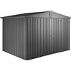 Casetta da giardino Biohort in metallo Europa sp. 0,5 mm grigio 6,8 m² 2 p.