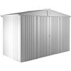 Biohort Casetta da giardino Biohort in metallo Europa sp. 0,5 mm argento 4,6 m²