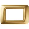 Gewiss Placca 3 moduli Gewiss Top System oro antico