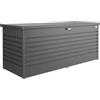 Baule da esterno Biohort 181x79x71 cm grigio scuro metallizzato