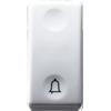 Gewiss Pulsante unipolare Gewiss Top System con simbolo campanello bianco