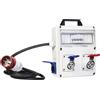 - Quadro elettrico 230 V~ 2 prese civili 1 industriale 2 poli-1 industriale 3 poli