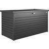 Baule da esterno Biohort 159x79x83 cm grigio scuro metallizzato