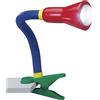 Trio Lampada da tavolo Flexo Spot flessibile con pinza Trio multicolore H 30 cm