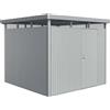 Casetta da giardino Biohort in metallo HighLine sp. 0,5 mm argento 6,6 m²