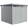 Casetta da giardino Biohort metallo HighLine sp. 0,5 mm argento 6,6 m² 2 p.