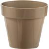 Vaso Standard tortora in plastica 21 cm