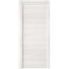Collezione BRONZE Porta battente reversibile Badia grigio 210x70 cm