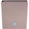 - Portavaso Prosperplast effetto rattan 33x33x33 cm moka