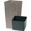 Vaso per piante Rato Square in plastica 50x26x26 cm fango