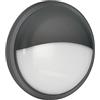 Intec plafoniera ever LED integrato 28W tonda antracite con palpebra