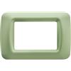 Gewiss Placca 3 moduli Gewiss Top System arrotondata verde venezia