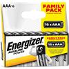 Energizer Pila alcalina Energizer ALK POWER AAA Mini Stilo 16 pz