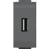 4 Box/Finder Presa USB 4BOX per Livinglight Smart Home 5V 2.1 A antracite