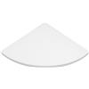 Mensola angolare in legno 350x350 mm bianco