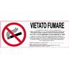 Altro Segnale di divieto "Vietato fumare" 31 x 14 cm