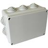 Scatola di derivazione da parete con passacavi 150 x 110 x 70 mm IP55 grigia
