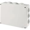 Scatola di derivazione da parete con passacavi 300 x 220 x 120 mm IP55 grigia