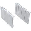 Altro Mostrine copriforo da 0,5 a 4 moduli DIN grigie 2 pz