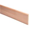 Battiscopa in legno impiallacciato rovere H 7 cm