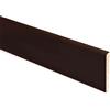 Battiscopa in legno impiallacciato noce scuro H 6 cm