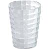 Portaspazzolini Glady in resina trasparente