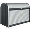 Baule da esterno Biohort Storemax 190 cm argento metallizzato