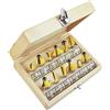 LUXTOOLS LUX-TOOLS set di frese 12 pz