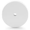 - Rosone tondo in metallo 100 mm foro singolo bianco
