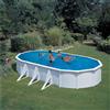 Gre piscina ovale bianca 800 cm x 470 cm x 132 cm con filtro a sabbia