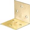 Staffa angolare larga acciaio zincato 50x50x50 mm giallo